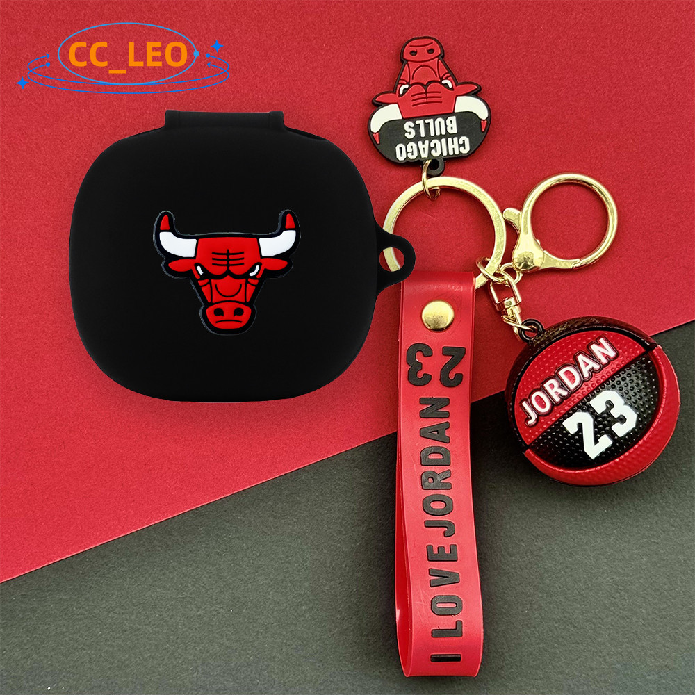 For Anker Soundcore R50i NC Case Creative Soccer Basketball Keychain Pendant Soundcore P30i Silicone