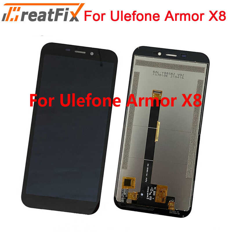 Original Ulefone Armor X8 LCD Screen Digitizer Full Assembly Display for Ulefone Armor X8i LCD Tou