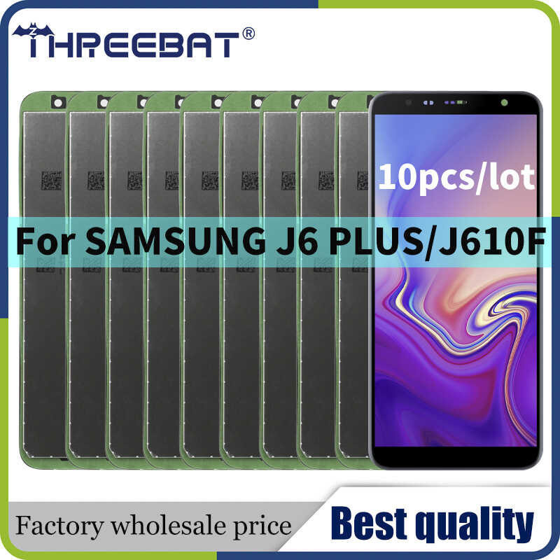 5pcs/10pcs/lot Wholesale LCD High quality For SAMSUNG J6 Plus 2018 J610F LCD Screen J610FN J610G J