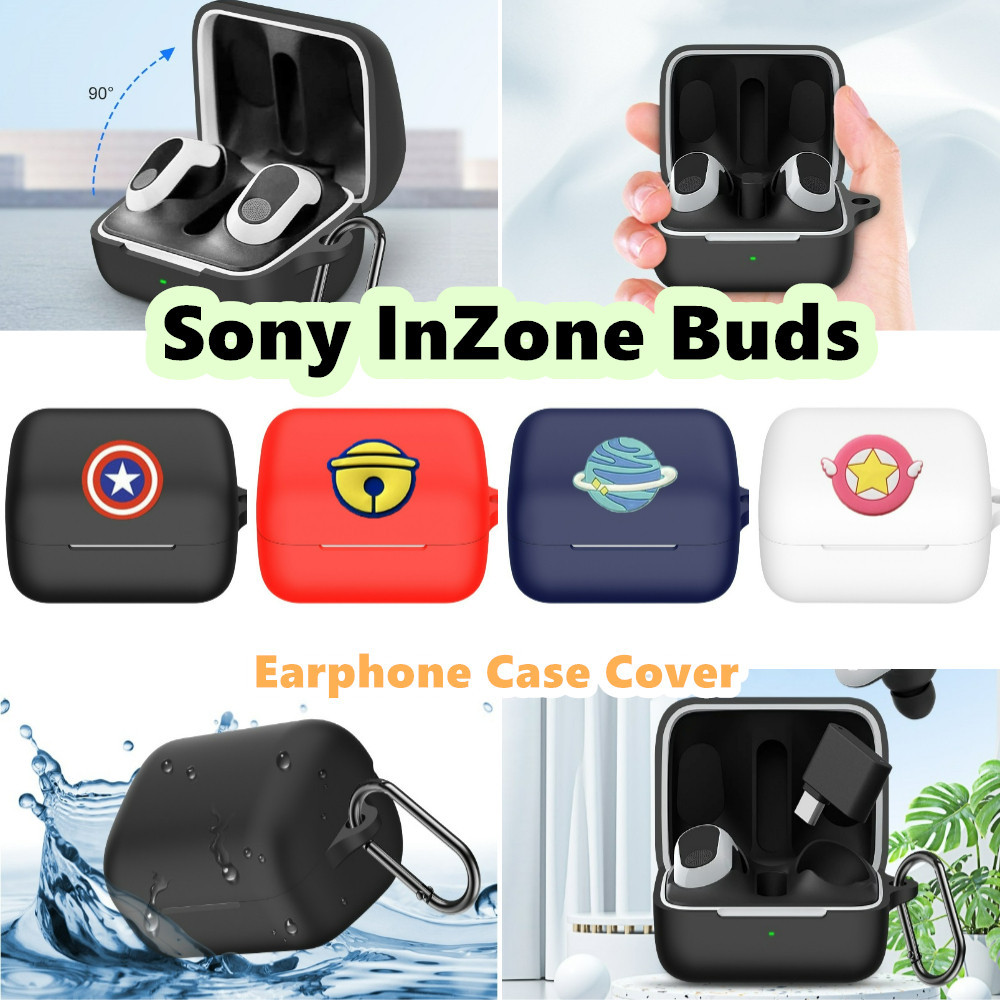 สําหรับ Sony InZone Buds กรณีการ์ตูนที่น่าสนใจซิลิโคนอ่อนนุ่มหูฟังกรณีปลอกฝาครอบ