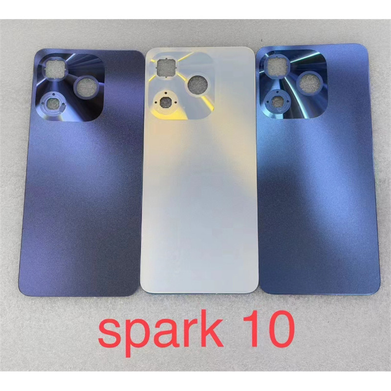 1x Spark 10 5g k18 ฝาหลังแบตเตอรี่กรณีด้านหลังสําหรับInfinix Tecno Spark 10 10C K15Kอะไหล่