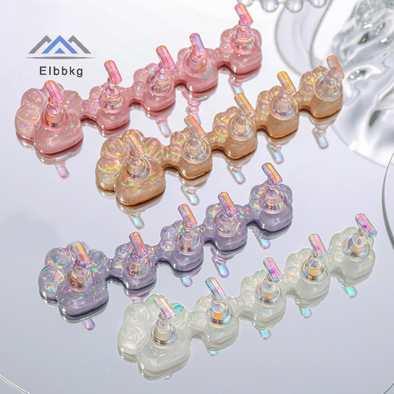 Eibbkg Cat Claw ขาตั้งเล็บสําหรับกดบนเล็บ Aurora เรซิ่นแสดงชั้นวางเล็บจอแสดงผลผู้ถือแม่เหล็กเล็บเครื่องมือออแกไนเซอร์ลดราคา