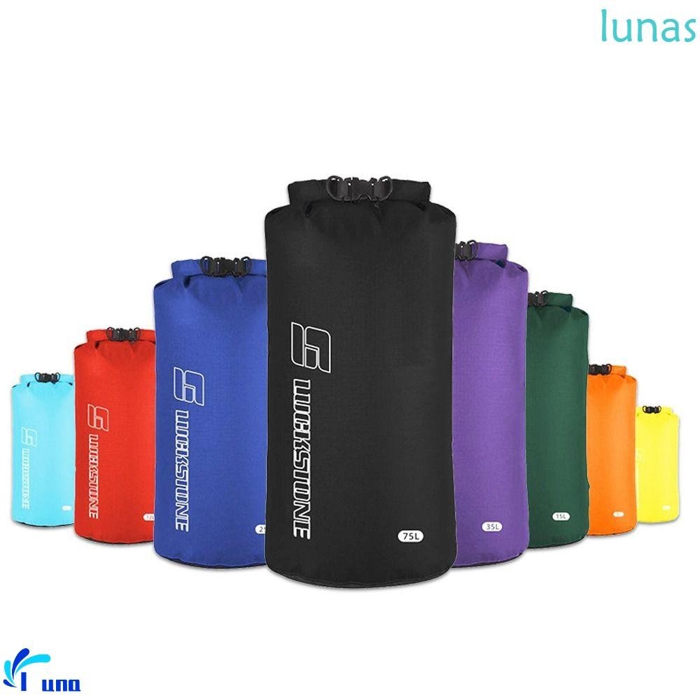 Lunasol Water Separation Dry Bag, 3/5/8/12/15/25/35/75L กันน้ํา Dry Gear Storage Sack, สําหรับ Trekking/เรือน้ําหนักเบา Moisture-proof ทนต่อการสึกหรอว่ายน้ํากระเป๋ากลางแจ้ง