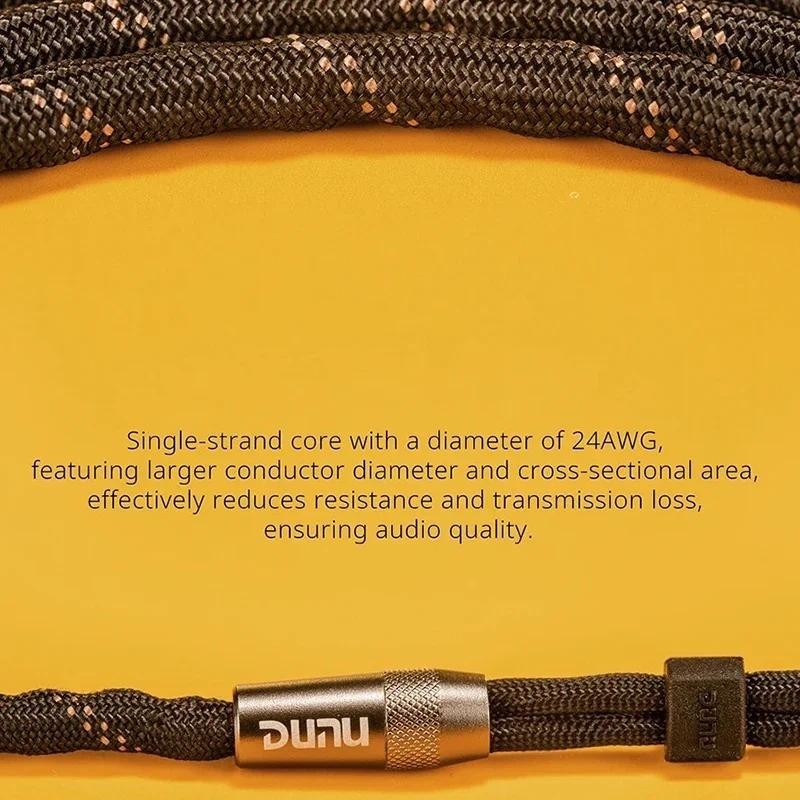 Dunu LYRE Mini สายหูฟัง Q-Lock Mini ปลั๊กเปลี่ยนได้ 240-Strand High-Purity OCC แกนลวดทองแดง MMCX / 0.78 มม.