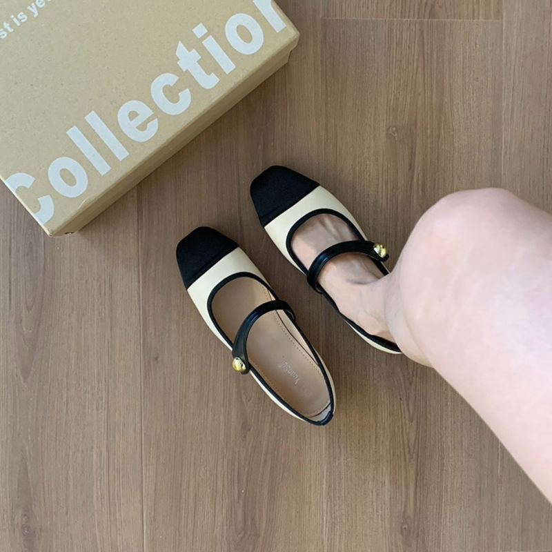 รองเท้าส้นแบนแมรี่เจนรองเท้าผู้หญิงถั่วเหลือง และรองเท้าหนังอ่อนนุ่มบัลเล่ต์ - รูปที่ 5