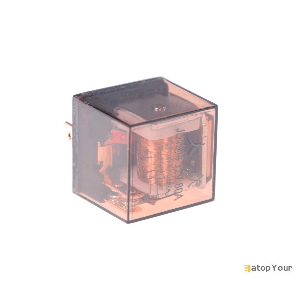 Eatopyour] รีเลย์ยานยนต์กันน้ํา 12V 80A 5Pin SPDT อุปกรณ์ควบคุมรถยนต์รีเลย์รถยนต์ กันน้ํารีเลย์ยานยนต์ 12V 80A 5Pin SPDT รถควบคุมอุปกรณ์รีเลย์รถ Tipping Poin