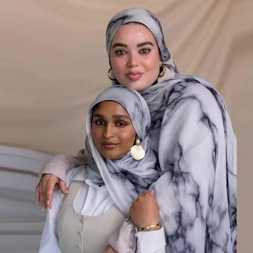 ร้อนขายมุสลิมพรีเมี่ยม Modal Ombre Hijab Tudung ผ้าฝ้าย Watercolor Modal ผ้าคลุมไหล่ฮิญาบมุสลิมผู้หญิงผ้าพันคอ 180*80 ซม.