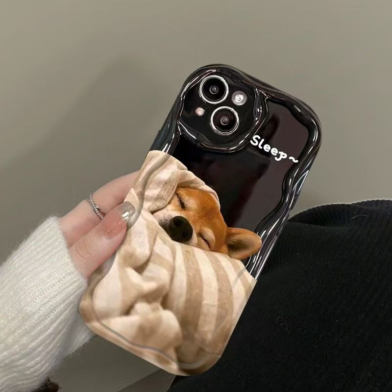 Anti Fallเคสโทรศัพท์เหมาะสําหรับIPhone 7 7 Plus 8 Plus Xs Xr 11 12 13 14 15 Pro Plus Promaxห่อในแมวและสุนัข