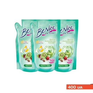 (แพ็ค 3 ถุง) BeNice บีไนซ์ ชาวเวอร์ ครีม ถุงเติม 400 มล. 3ถุง(บีไนซ์)