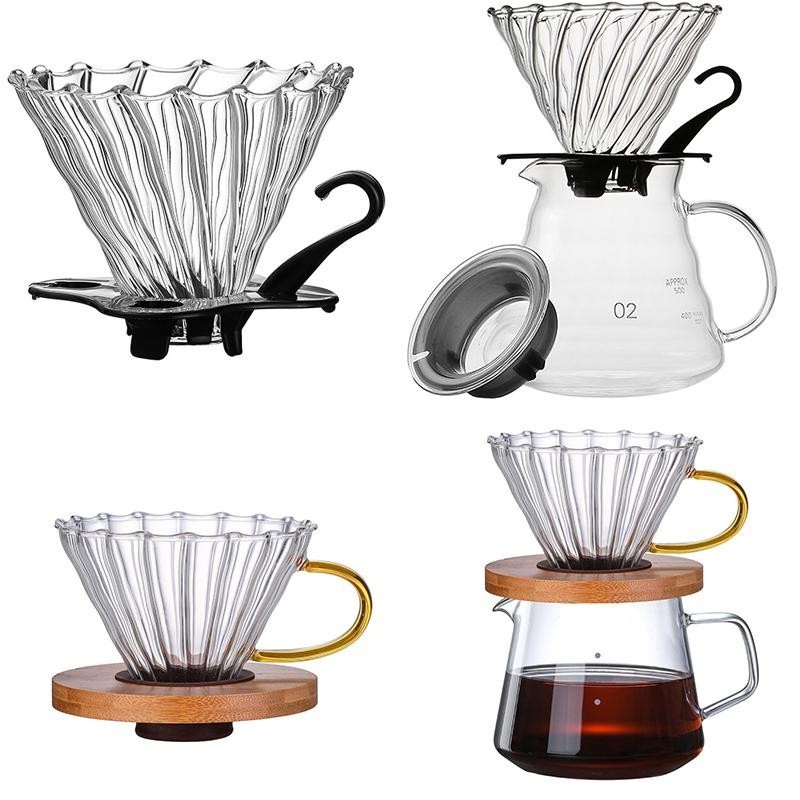 ชุดดริปกาแฟครบเซ็ต พร้อมดริปเปอร์และกาดริป ขนาด 300ml/500ml/600ml ดริปกาแฟหอมกรุ่นทุกเช้า ใช้งานง่าย ทนทาน