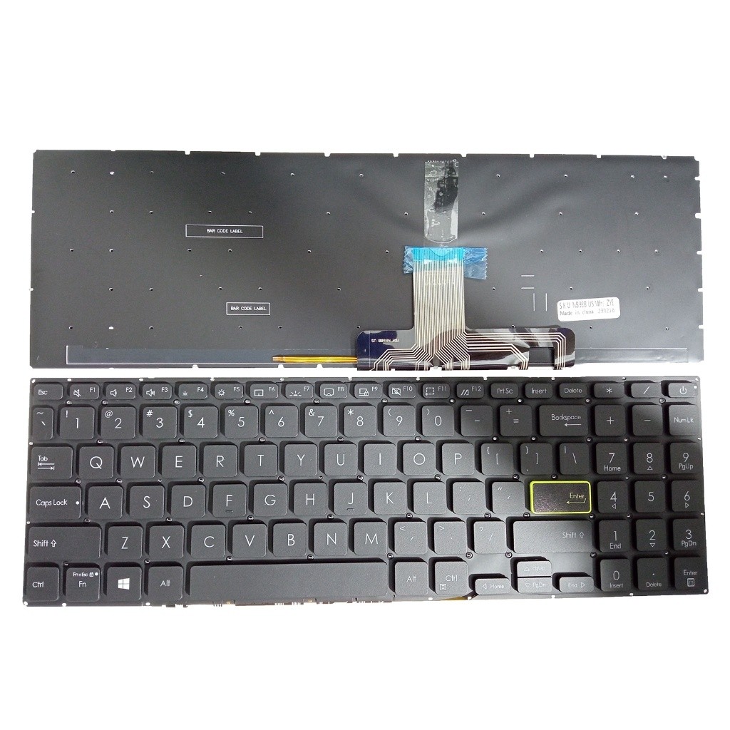 US backlit คีย์บอร์ดสําหรับ Asus VivoBook s533 s533e s533ea s533f s533fa e510m