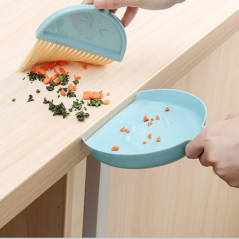 Mini-dust Pans ชุดแปรงสําหรับ Home Small-Broom และที่ตักขยะชุดที่ตักขยะมือและแปรงเด็ก-Dust Pan และ-B