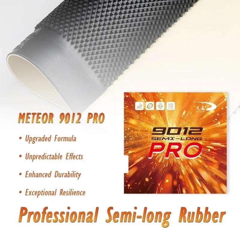 Meteor 9012 PRO ยางปิงปองกึ่งยาวบล็อกสับฟองน้ําพลังงานด้านใน Professional ยาว Pips Ping Pong Topsheet OX
