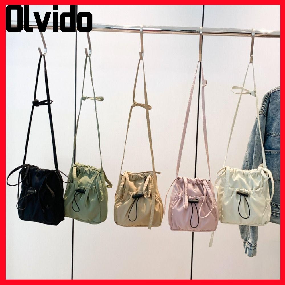 กระเป๋าสะพายไหล่ผู้หญิง OLVIDO,กระเป๋าใส่กระเป๋าโทรศัพท์มือถือกระเป๋าสะพายข้างแบบมีเชือกรูดอเนกประสงค์แบบเรียบง่าย,กระเป๋าช้อปปิ้งความจุขนาดใหญ่แบบใช