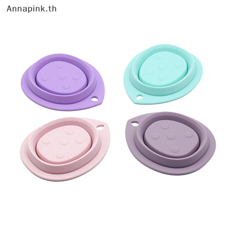 Annapink.th ซิลิโคนแปรงแต่งหน้าทําความสะอาดพัฟพับชามทําความสะอาดแปรงอายแชโดว์ซักผ้า Soft Mat เครื่องมือความงาม Scrubber กล่อง EN - รูปที่ 5