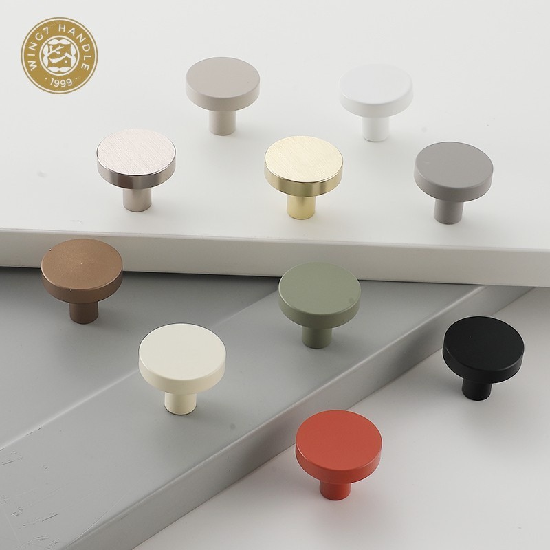 Morandi สีตู้จับลิ้นชักหลุมเดียวจับตู้เสื้อผ้าตู้รองเท้ามือจับประตูหน้าอกลิ้นชักลูกบิดห้องครัว Doorknobs ฮาร์ดแวร์