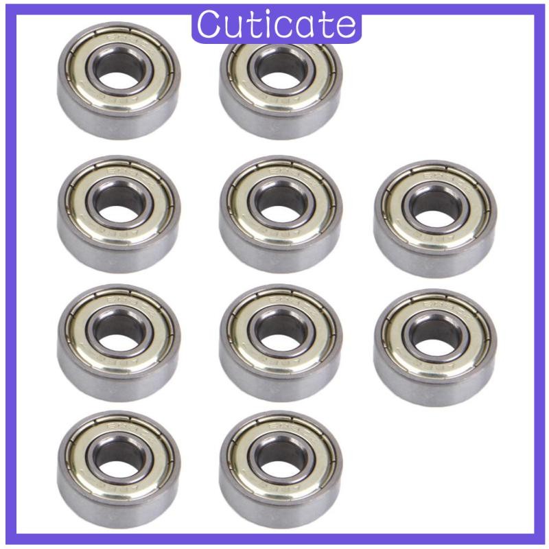 10 ชิ้น inline & roller bearings สเก็ตบอร์ดความเร็วสูง 608 zz (abec - 7)