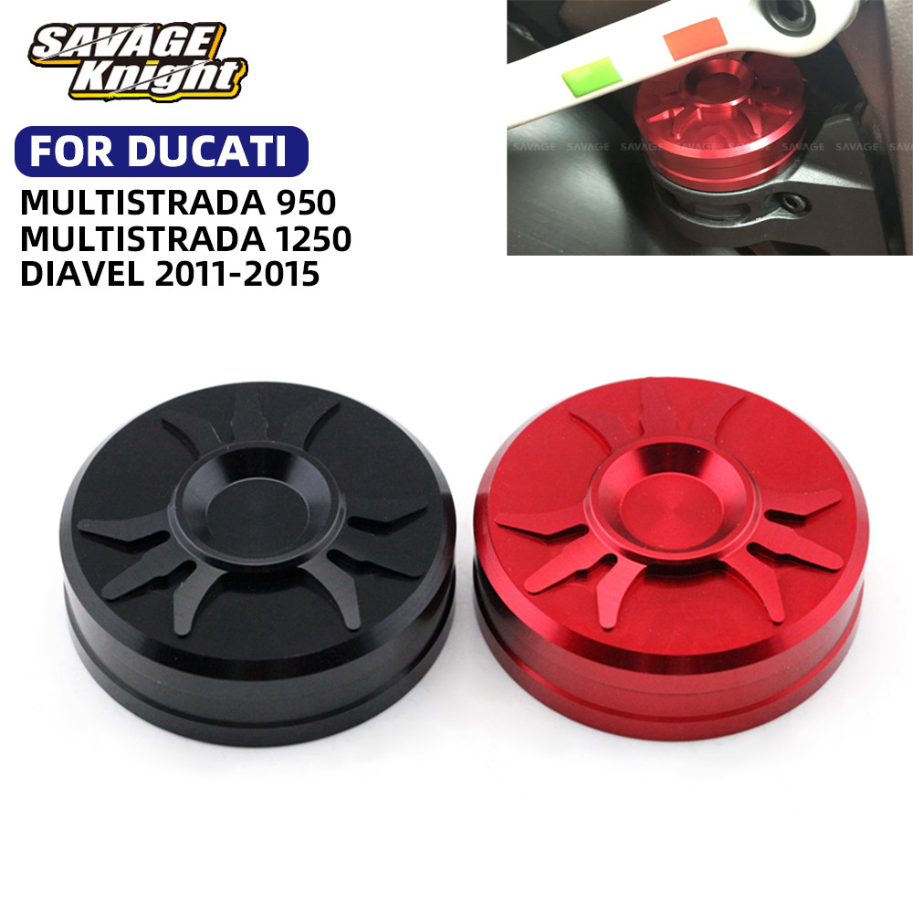 Yสำหรับ Ducati multistrada 950 1200วินาที DVT E nduro diavel ด้านหลังน้ำมันเบรกอ่างเก็บน้ำปกรถจักรยา