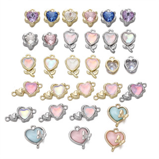 St. kunkka 1-2 ชิ้นโลหะผสมจี้หัวใจแฟชั่นจี้เรียบง่ายชุบจุดจี…