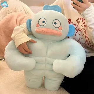Spoof Muscle Fish Plush Toy ตุ๊กตาการ์ตูน Soft หมอนน่ารักของขวัญวันเกิด