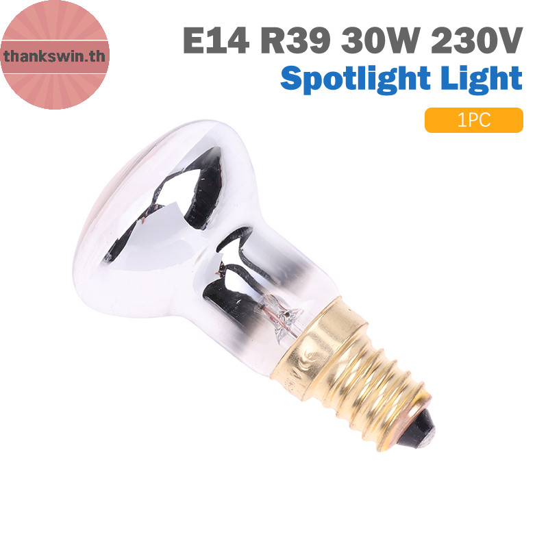Thankswin 1 PC เปลี่ยนโคมไฟลาวา E14 R39 30W 230V Spotlight สกรูหลอดไฟ th