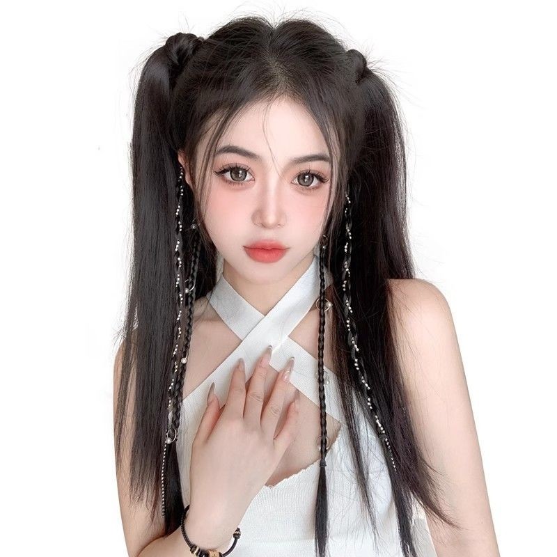 แฮร์พีชหางม้า วิกหางม้า แบบยางรัด สไตล์เกาหลี ไหมนิ่ม ไม่เงา ทนความร้อน ยาว45cm ทำได้หลากหลายทรง ราคา ถูกที่สุด ดีลบีเคเค แกลเลอรีภาพที่ 7