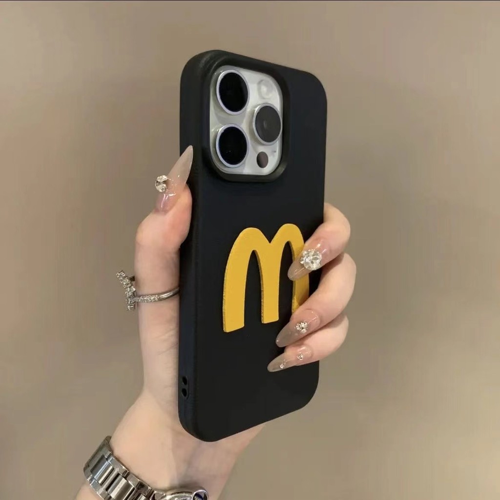 Simple DIY M Letter สีทึบหนังซิลิโคนเคสโทรศัพท์สําหรับ IPhone 16 15 Pro Max 14 13 12 11 16 Plus ปลอกกันกระแทกเลนส์ป้องกันรวมทุกอย่างนุ่มปกหลัง IPhone
