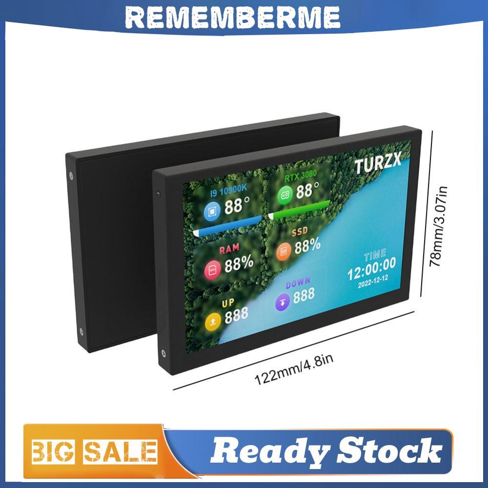5 นิ้ว IPS หน้าจอรองคอมพิวเตอร์ขนาดเล็กจอแสดงผล USB PC CPU GPU RAM HDD Monitor