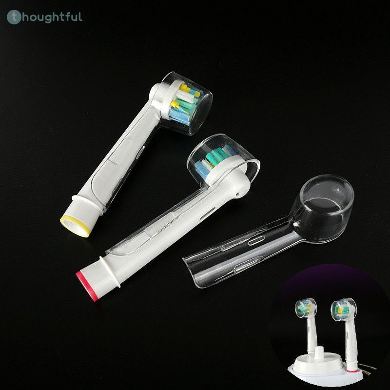 หัวแปรงสีฟันไฟฟ้า Oral B 1 ชิ้น พร้อมฝาครอบป้องกันสำหรับหัวแปรงสีฟัน ฝาปิด ขาตั้ง กระเป๋าเดินทาง รักษาความสะอาด TH