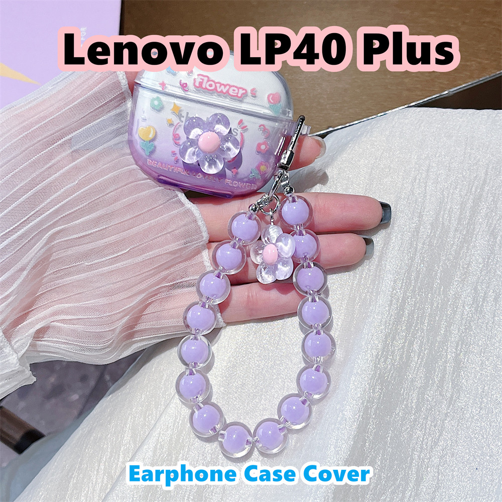 READY STOCK!นําไปใช้กับ Lenovo LP40 Plus เคส Case เคสหูฟัง DIY การ์ตูนน้ําเย็น ซิลิโคนนุ่ม เคส