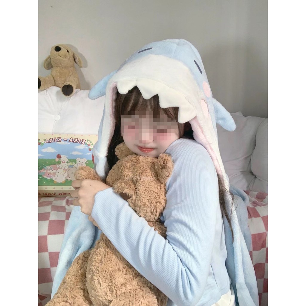 เสื้อคลุมผ้าห่มฉลามน่ารักการ์ตูน - รูปที่ 2