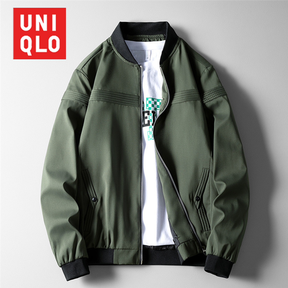 Uniqlo Spring/Autumn New Top Mens Jacket Stand Up Collar Jacket Casual Trend Jacket