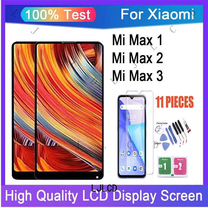Original Xiaomi Mi Max 1 Max 2 Max 3 จอแสดงผล LCD หน้าจอสัมผัสพร้อมการเปลี่ยนเฟรม