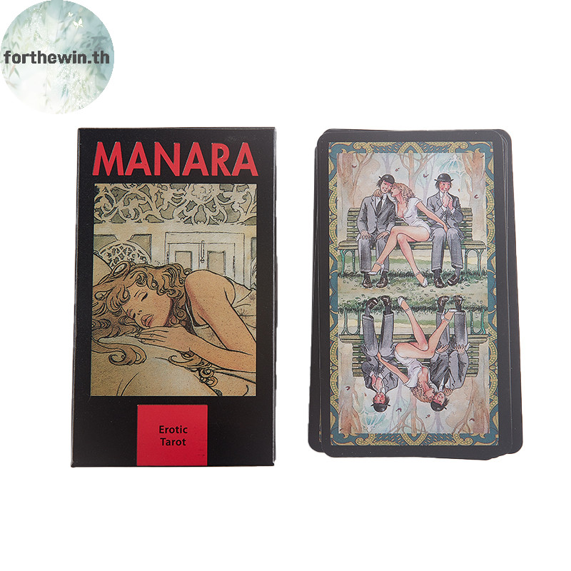 Forthewin ใหม่ Tarot Of Manara ฉบับภาษาอังกฤษ Oracle Divination Fate เกม Deck Tarot th