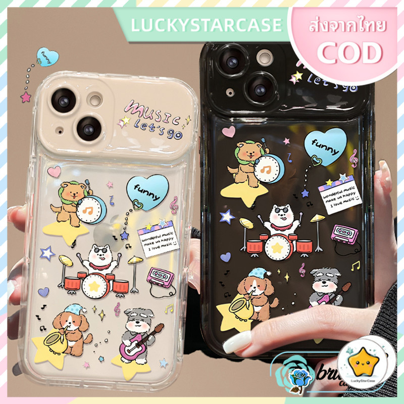 จัดส่งจากกรุงเทพฯ ประเทศไทย สําหรับ iPhone11 13 15 14 12ProMax X XR XSMAX 14 15PlusCartoon Animal Music Team เคสโทรศัพท์