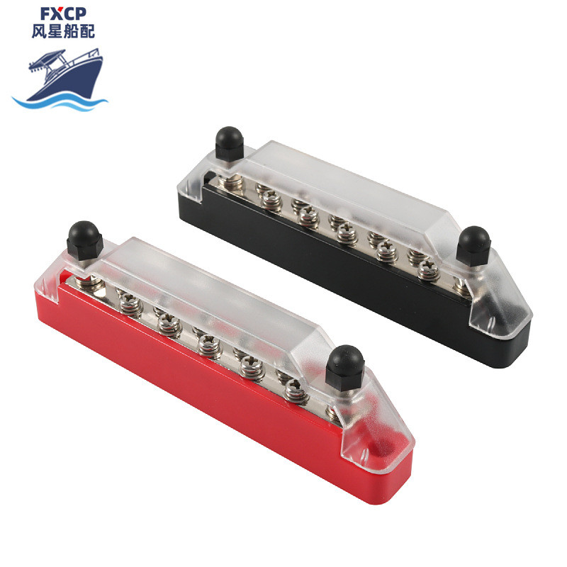 ชุดหนึ่งคู่ 10-Bit Busbar Line สําหรับ RV Yacht 150A Busbar 48V Terminal การเชื่อมต่อแถว Hot items