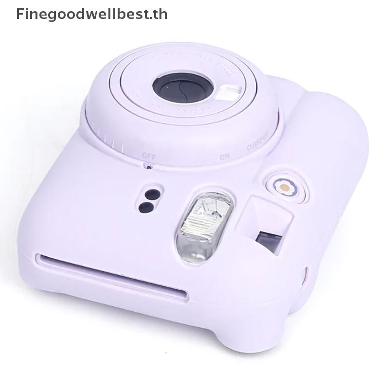 Fbth สําหรับ Fujifilm Instax Mini12 กล้องเคสซิลิโคนเชลล์ฝาครอบป้องกันนุ่มสีทึบ Scratch-proof สําหรับ Instant Mini 12 กรณีร้อน