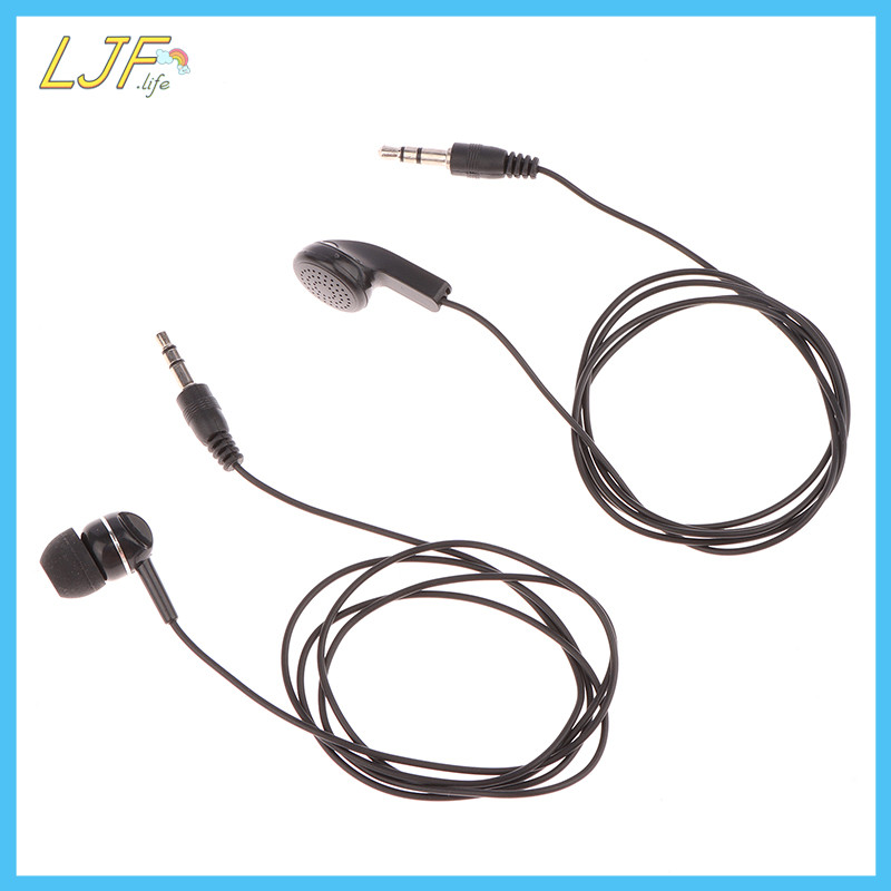 Ljf 1 PC Earpiece ปลั๊ก 3.5 มม.ชุดหูฟังด้านข้างหูฟัง Dual Channel หูฟังสําหรับแล็ปท็อปชุดหูฟัง PC TH
