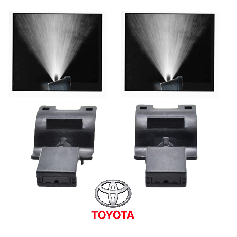 2pc Sprinkler รถเครื่องซักผ้าหัวฉีด Wiper ด้านหน้ากระจกสําหรับ Toyota Corolla Altis Camry Highlander Prius Matrix กระจก Sprayer ชุดเปลี่ยนอัตโนมัติ