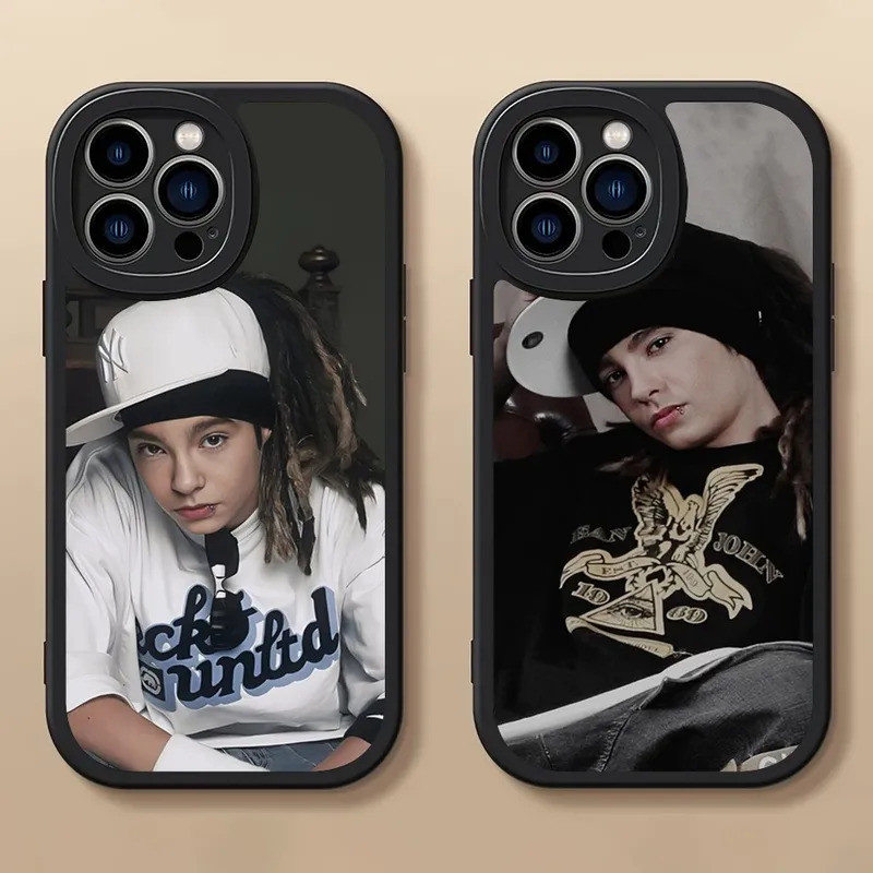 Bill TOM kaulitz SINGER เคสโทรศัพท์สำหรับ iPhone 14 15 11 12 13 x XR Pro Max PLUS เลนส์ป้องกันหนังนุ่มฝาหลัง