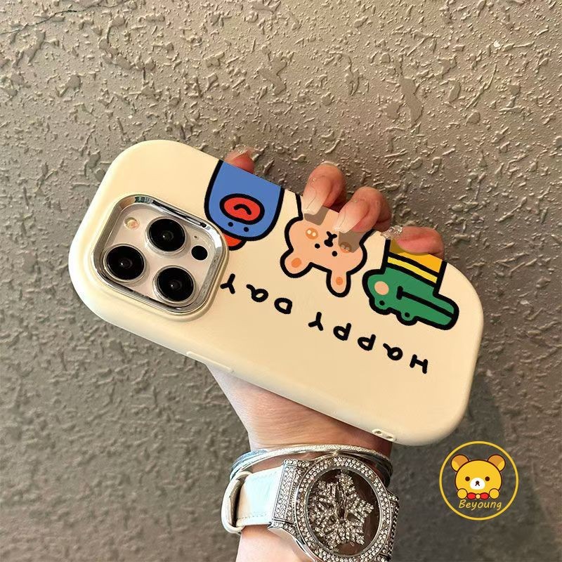 การ์ตูนกบกระต่ายสีลูกกวาดสําหรับ Xiaomi 14 Ultra 13T 12T 13 Lite 13 12 12S 12X Mi 11 Lite 11 10 Pro 10S Civi 4 Pro 1s Redmi หมายเหตุ 9 ฝาครอบ Anti-fall Matte Soft Case
