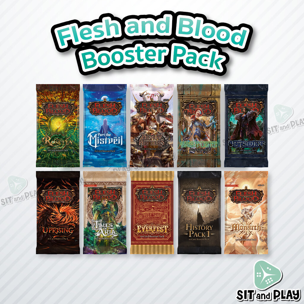 Flesh and Blood TCG - Booster Pack การ์ดเกมเฟลชแอนด์บลัด 1 ซอง แท้ 100% - fabtcg