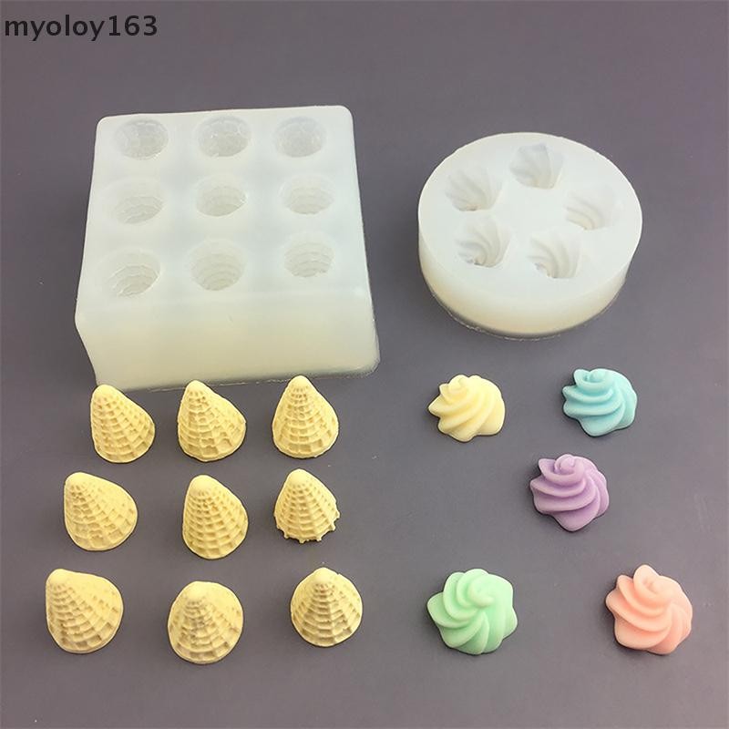 Myoloy 1 PC กรวยครีมซิลิโคนแม่พิมพ์เค้กตกแต่ง DIY ช็อกโกแลต Cupcake ลูกอมขนมหวาน Fondant แม่พิมพ์เบเกอรี่หอม s Decor TH