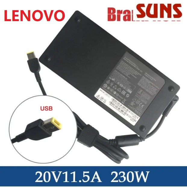 ✿20V 11.5A 230W AC DC แล็ปท็อปอะแดปเตอร์ชาร์จ USB สำหรับ Lenovo y740 Y920 y545 y540 01fr044r