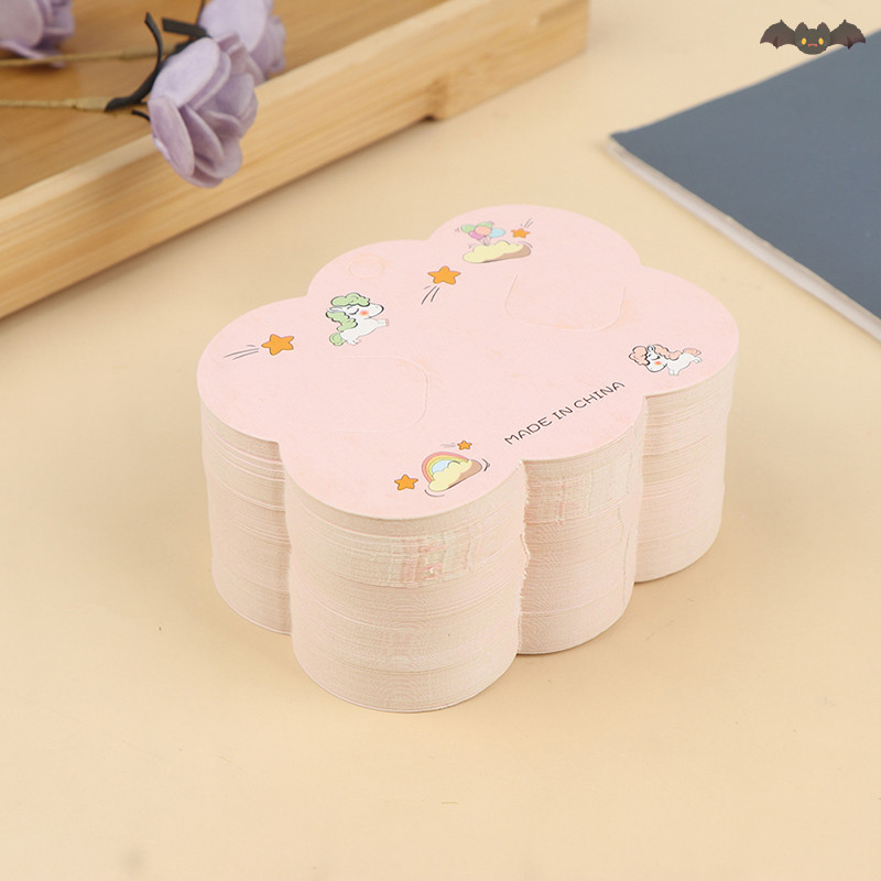 [PE] กิ๊บติดผม 50 ชิ้น กิ๊บการ์ด คราฟท์ กระดาษ รูปทรงเมฆ ป้ายบรรจุภัณฑ์ TH