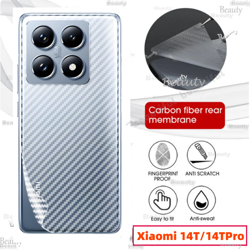 สําหรับ Xiami 14T Pro 2024 คาร์บอนไฟเบอร์กลับฟิล์มสําหรับ Xiami 14TPro 14T 13T 13Pro 14Pro 14Ultra M