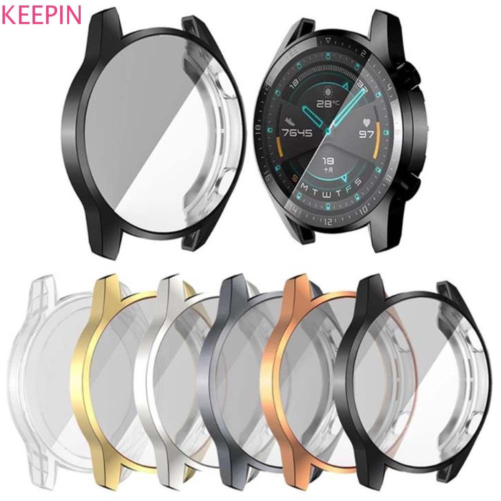 Keepin สําหรับ Huawei Watch gt 2 กรณี TPU Anti-scratch Soft เกราะป้องกัน SmartWatch อุปกรณ์เสริมป้องกันหน้าจอป้องกัน Clear TPU กรณีสมาร์ทนาฬิกา Protector