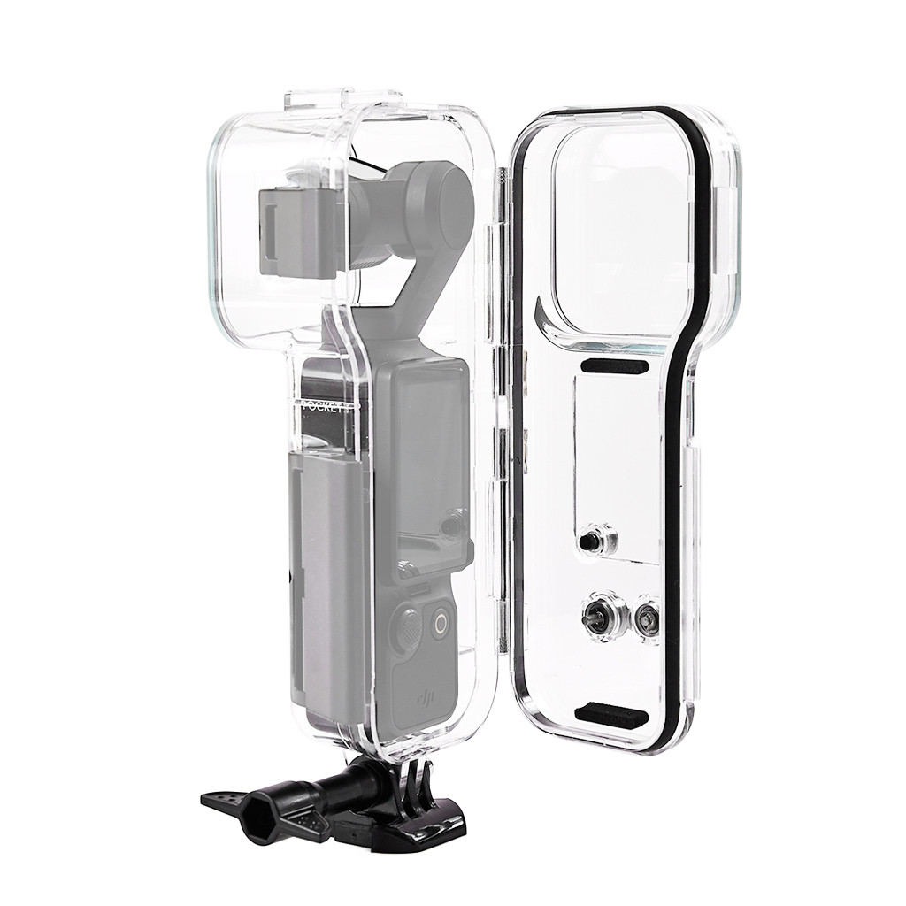 Feichao สําหรับ DJI OSMO Pocket 3 60M กันน้ําดําน้ําเต็มที่มองไม่เห็นป้องกันกรณีพร้อมอะแดปเตอร์เมาท์