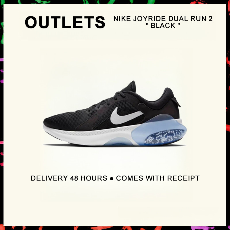 กล่องที่สมบูรณ์ Nike Joyride Dual Run 2 " Black " Running Shoes CT0307 - 001 รับประกัน 1 ปี