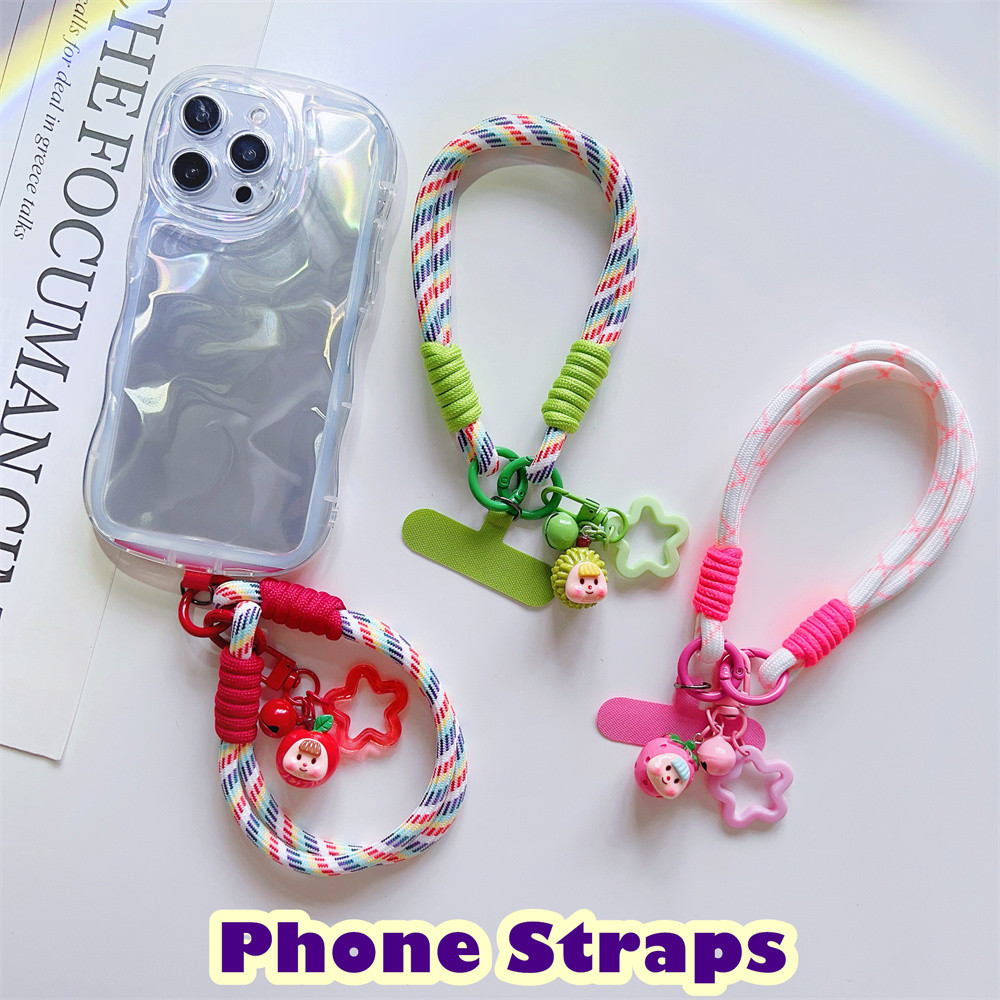 imamurafor Iphone โทรศัพท์ Lanyard สายคล้องโทรศัพท์น่ารักการ์ตูนแขวนสายไฟมือถือข้อมือเชือก Anti-lost Chain สําหรับผู้หญิงพวงกุญแจ
